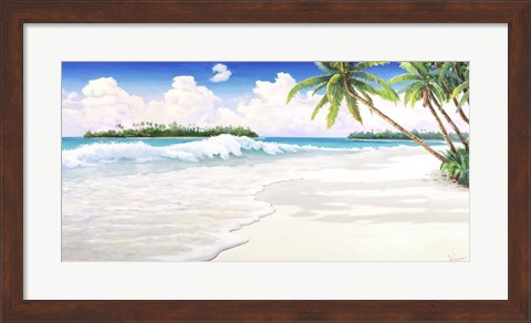 Framed Onda Tropicale Print