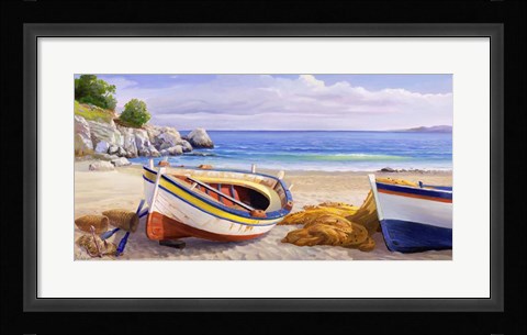 Framed Pomeriggio Mediterraneo I Print