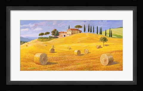 Framed Colline in Toscana Print