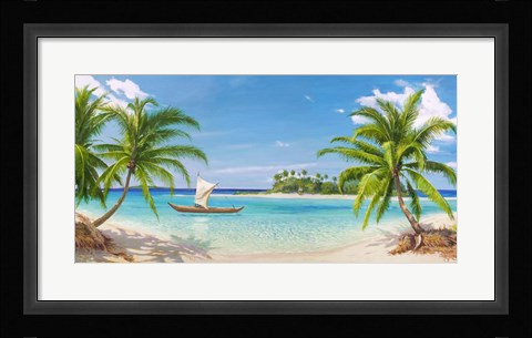 Framed Baia Tropicale Print
