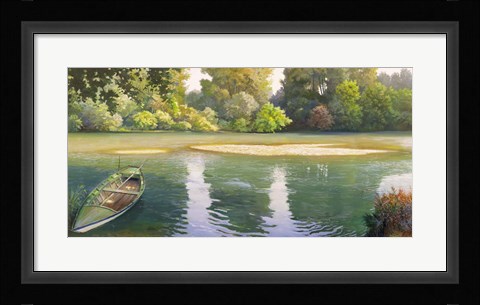 Framed Ansa sul Fiume Print