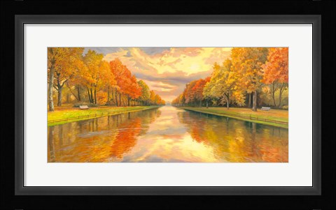 Framed Boulevard sull Acqua Print