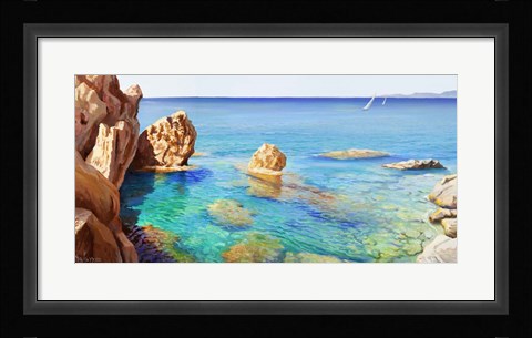 Framed Cala del Vento Print