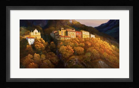 Framed Paese sul Monte Print