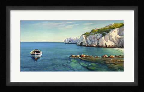 Framed Caletta Mediterranea Print