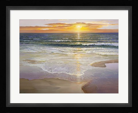 Framed Alba sulla Battigia Print