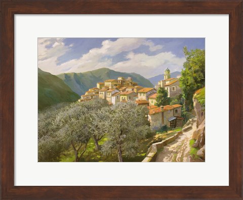Framed Borgo Degli Ulivi Print