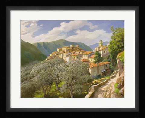 Framed Borgo Degli Ulivi Print