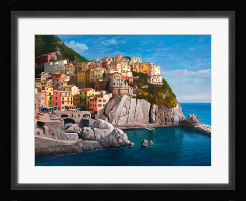 Framed Manarola (Le Cinque Terre) Print