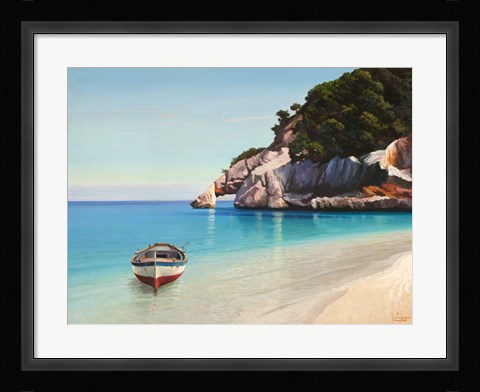 Framed Baia Mediterranea Print