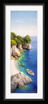 Framed Caletta nel Mediterraneo Print