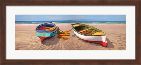 Framed Barche sulla Battigia II Print
