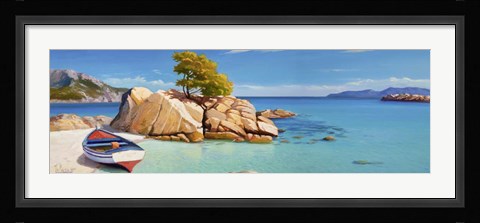 Framed Cala Smeraldo Print