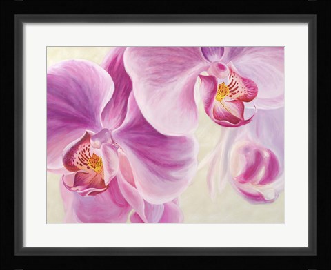 Framed Purple Orchids Print