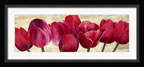 Framed Red Tulips Print