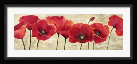Framed Red Poppies Print