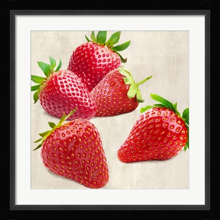 Framed Strawberries Print