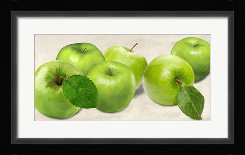 Framed Green Apples Print