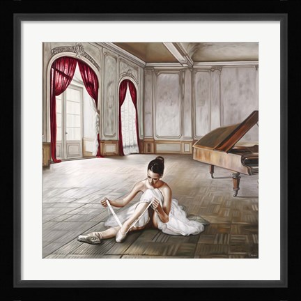 Framed Preparing for Dance Print