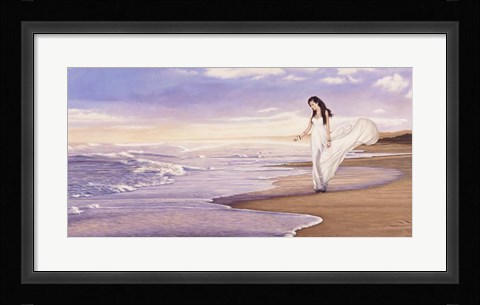 Framed Ocean Waves Print