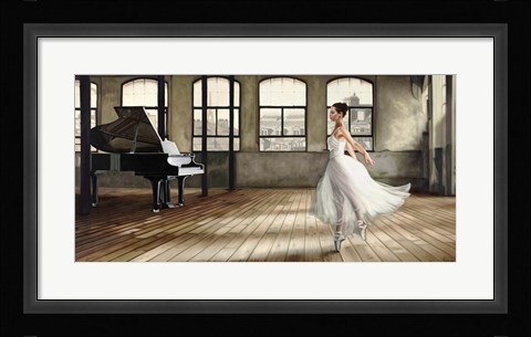 Framed Dim Light Ballerina Print