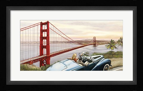 Framed Golden Gate View Print