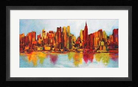 Framed New York Abskyline Print