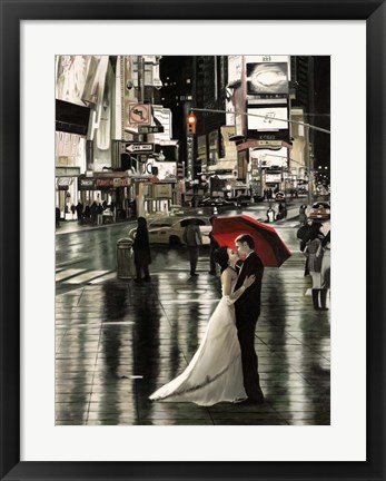 Framed Romance in New York (Detail) Print