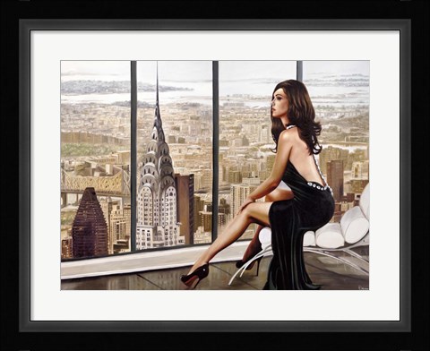 Framed Looking at the Sky Print