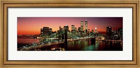 Framed Brooklyn Bridge, NYC Pano Print