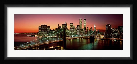 Framed Brooklyn Bridge, NYC Pano Print