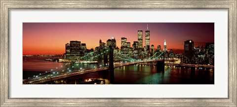 Framed Brooklyn Bridge, NYC Pano Print