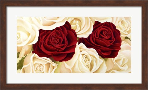 Framed Rose Composition Print
