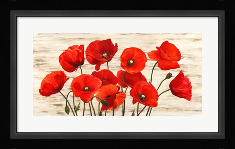 Framed French Poppies Print