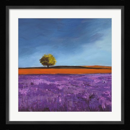 Framed Field of Lavender (Detail) Print