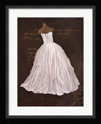 Framed Dressed in White I Print