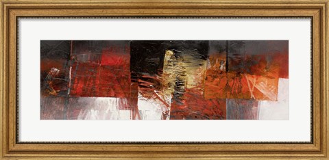 Framed Equilibri in Rosso Print
