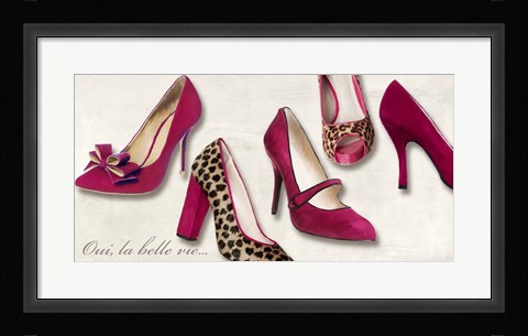 Framed Oui, La Belle Vie? Print