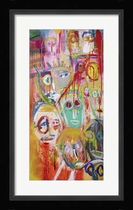 Framed Facebook People II Print