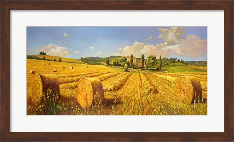 Framed Campo in Toscana Print