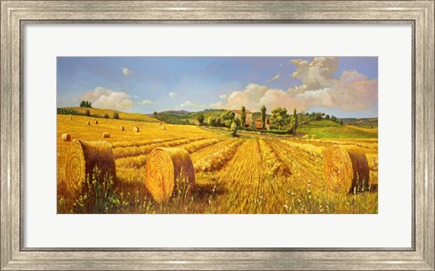 Framed Campo in Toscana Print