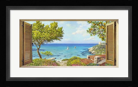 Framed Finestra sul Mare II Print