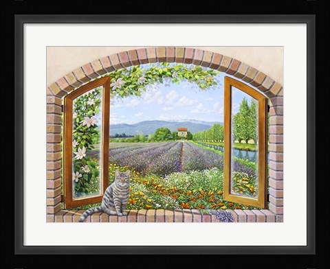 Framed Finestra in Provenza Print