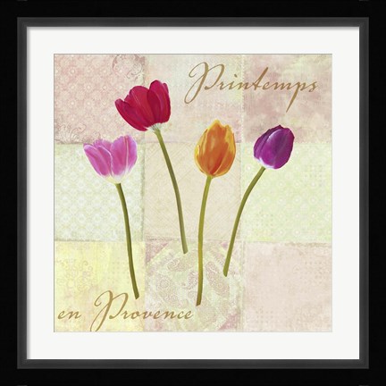 Framed Printemps en Provence Print
