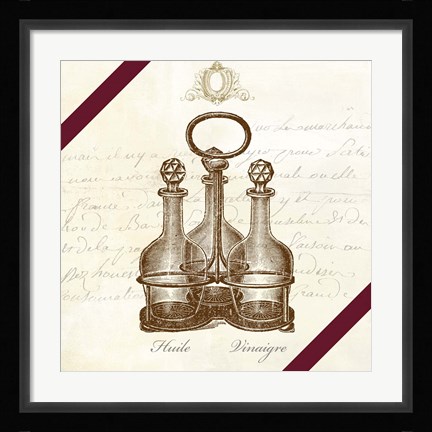 Framed Huile et Vinaigre Print