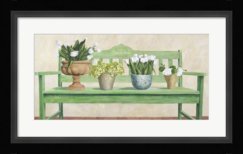 Framed Jardin Francais Print