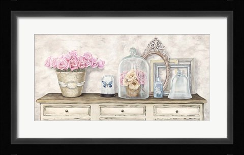 Framed Composition en Blanc Print