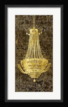 Framed Panneau Chandelier I Print
