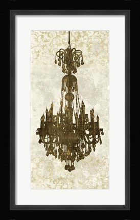 Framed Panneau Chandelier II Print