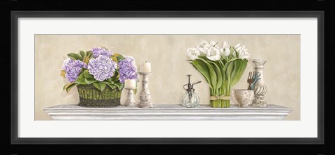 Framed Memoires du Jardin Print